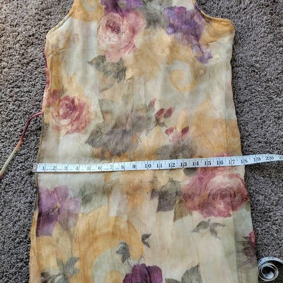 Christy LynnVintage Brown Textured Floral Romantic Maxi Dress Size 6 - Picture 14 of 16